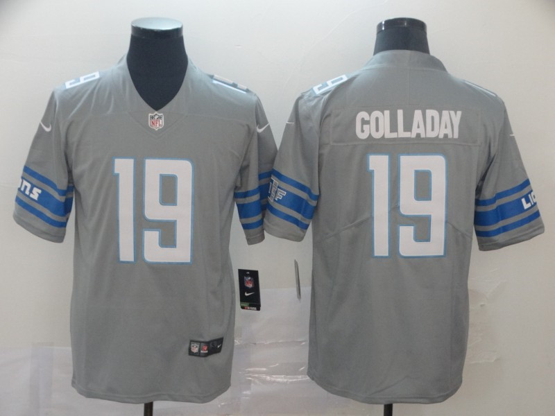 Men's Detroit Lions #19 Kenny Golladay Nike Steel Vapor Untouchable Color Rush Limited Player Jersey