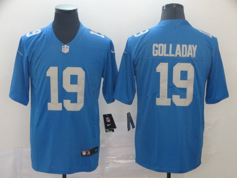 Men's Detroit Lions #19 Kenny Golladay Nike Blue Vapor Untouchable Limited Jersey