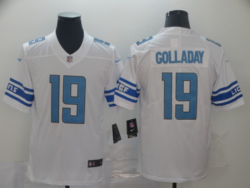 Men's Detroit Lions #19 Kenny Golladay Nike White Vapor Untouchable Limited Jersey