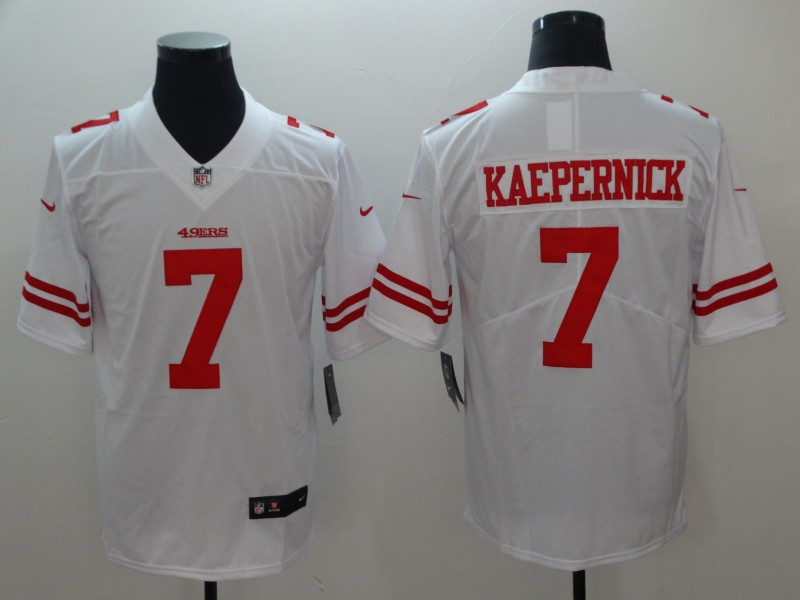 Men's San Francisco 49ers #7 Colin Kaepernick  Nike White Vapor Limited Player Jersey