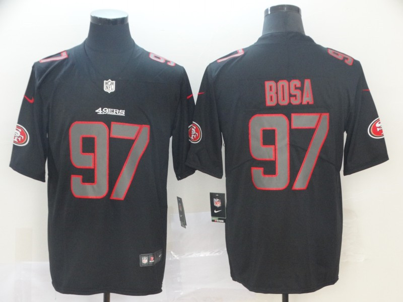 Men's San Francisco 49ers #97 Nick Bosa Nike Fashion Impact Black Limited Jersey