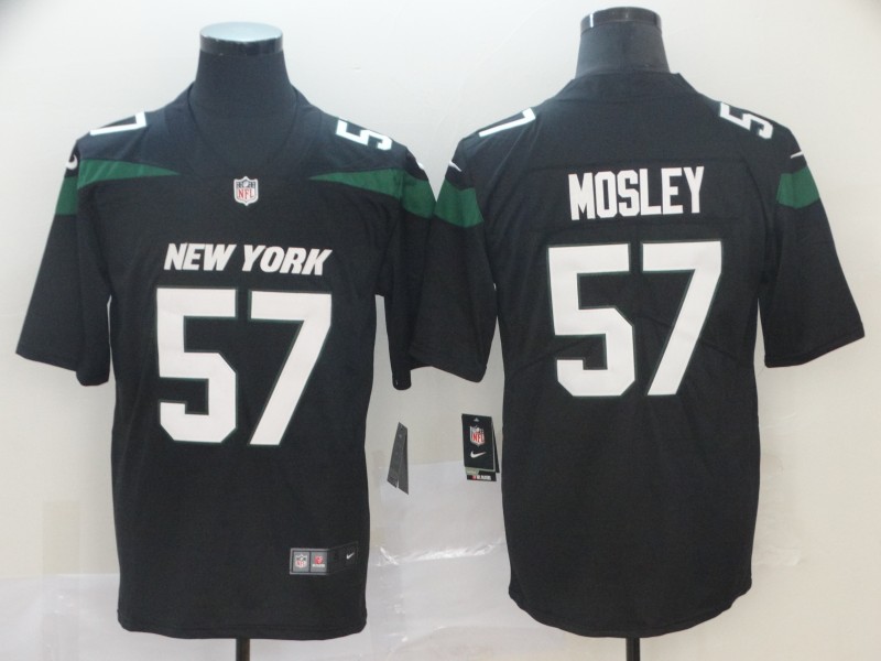 Men's New York Jets #57 C. J. Mosley  Black Nike NFL Vapor Limited Jersey