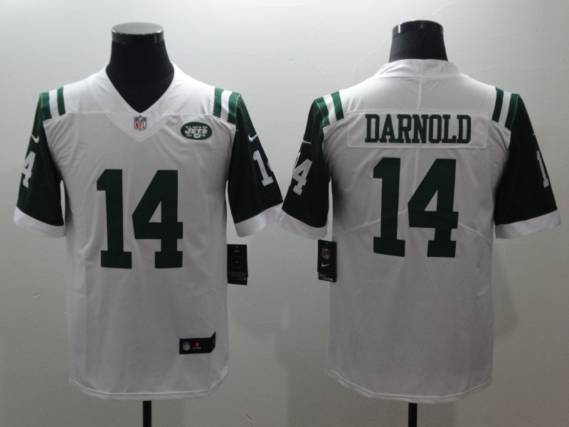 Men's New York Jets #14 Sam Darnold Nike Previous White NFL Vapor Limited Jersey