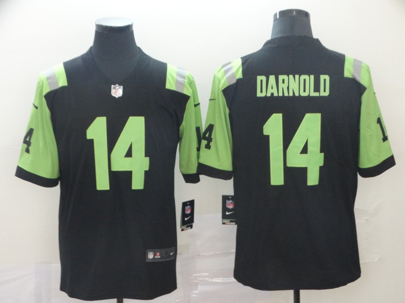 Men's New York Jets #14 Sam Darnold Black Nike NFL City Edition Vapor Limited Jersey