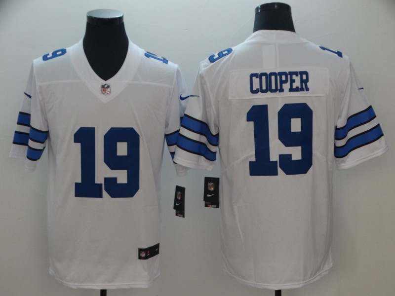 Men's Dallas Cowboys #19 Amari Cooper Nike White Vapor Untouchable Limited Jersey