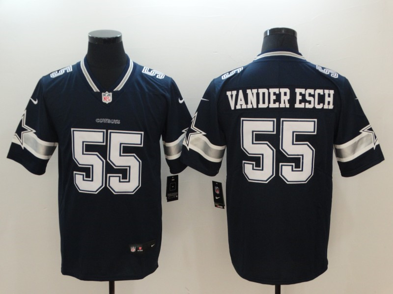 Men's Dallas Cowboys #55 Leighton Vander Esch Nike Navy Team Color Untouchable Limited Jersey