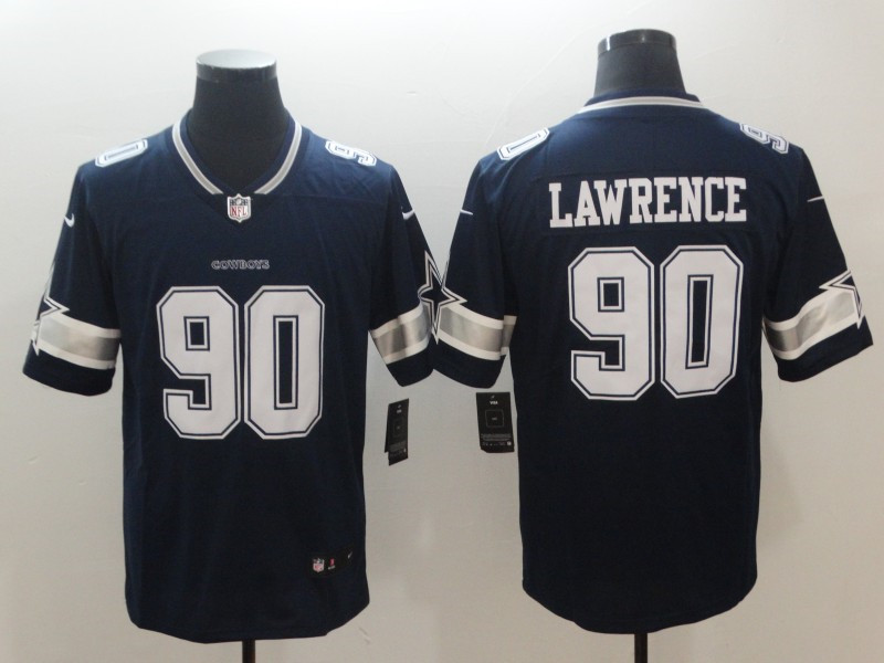 Men's Dallas Cowboys #90 Demarcus Lawrence Nike Navy Team Color Untouchable Limited Jersey