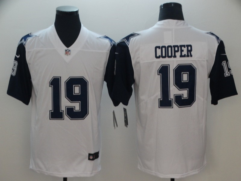 Mens Dallas Cowboys #19 Amari Cooper Nike White Color Rush Legend Player Jersey