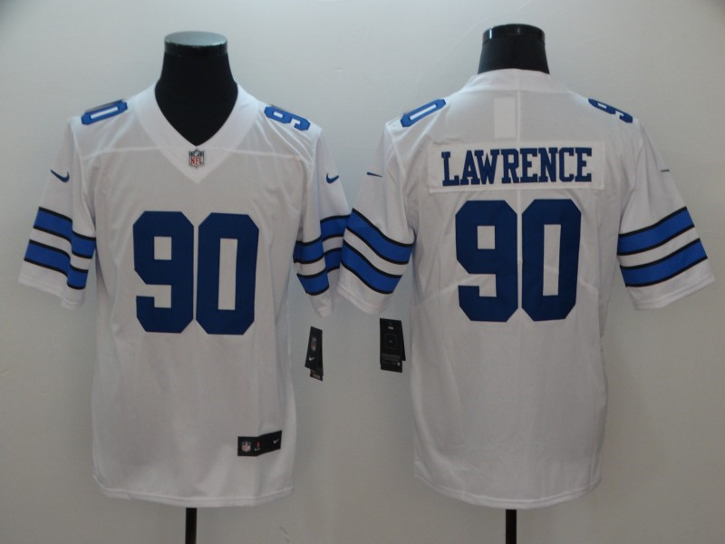 Men's Dallas Cowboys #90 Demarcus Lawrence  Nike White Vapor Untouchable Limited Jersey