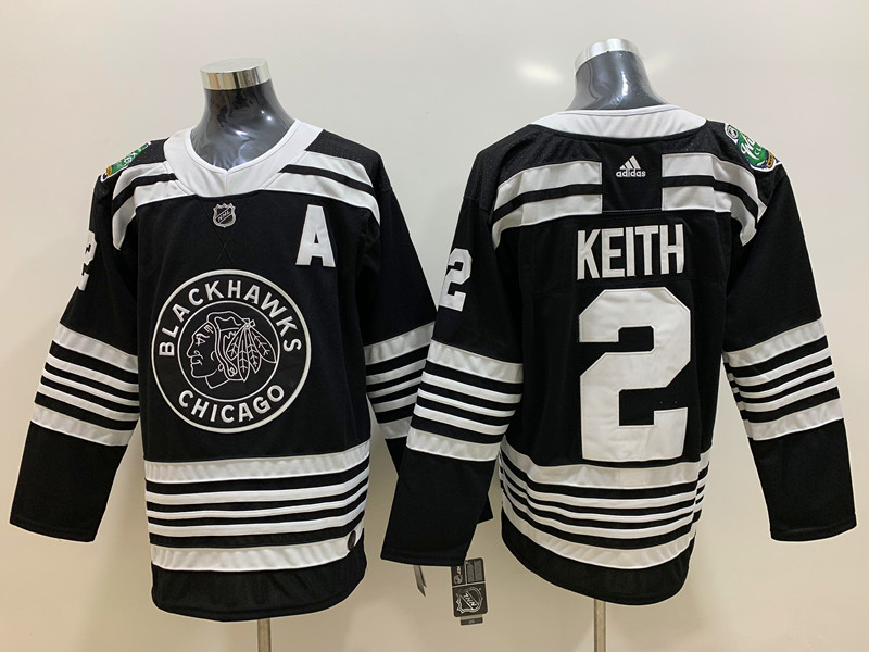 Mens Chicago Blackhawks #2 Duncan Keith Adidas 2019 NHL Winter Classic Jersey