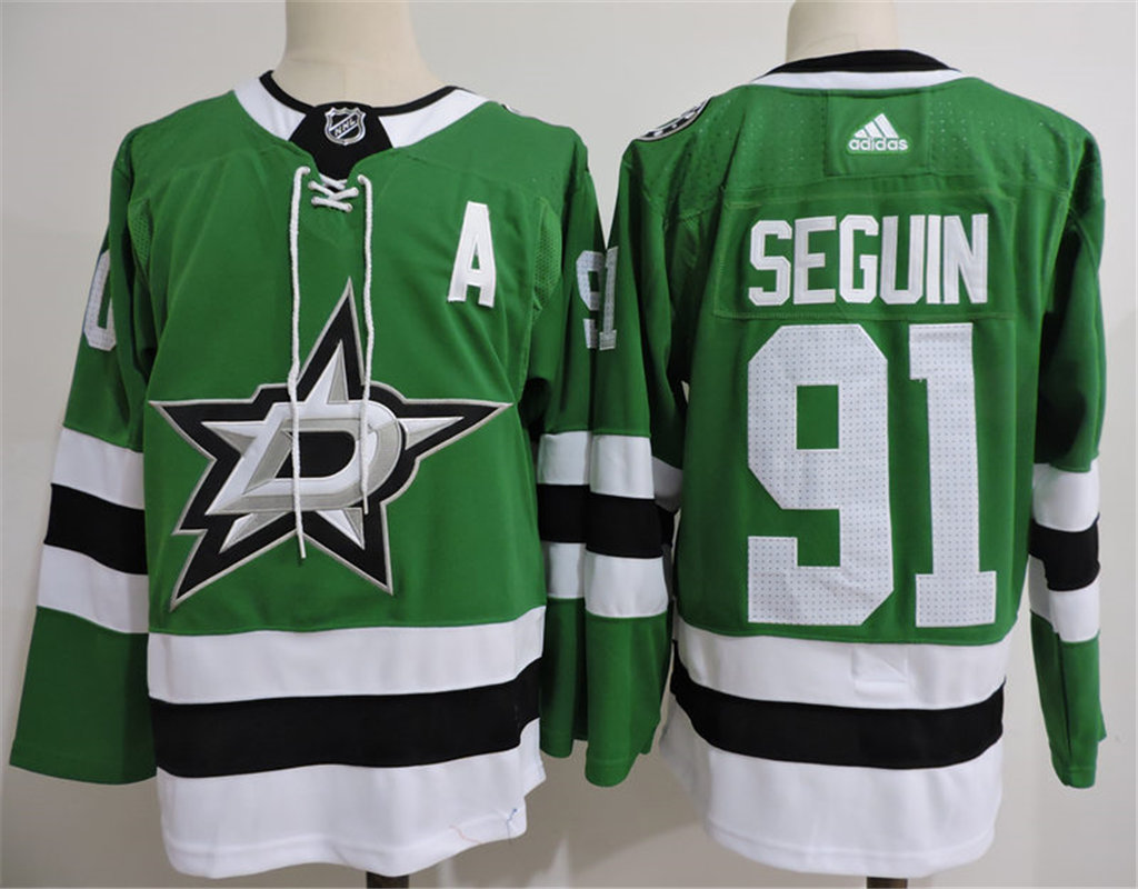 Mens Dallas Stars #91 Tyler Seguin Adidas Green Jersey