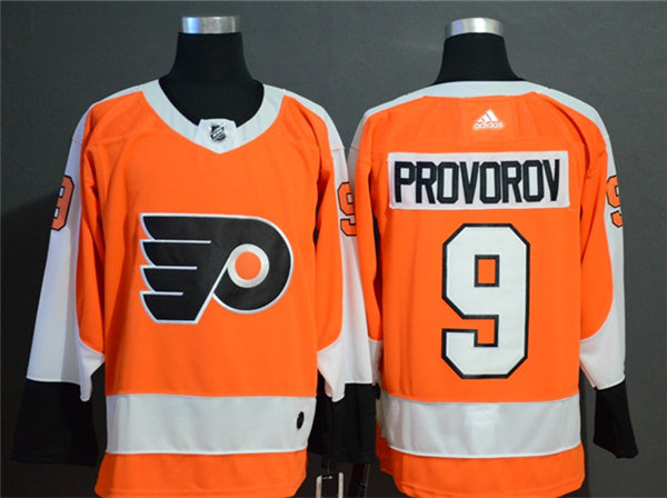 Mens Philadelphia Flyers #9 Ivan Provorov adidas Orange Authentic Jersey
