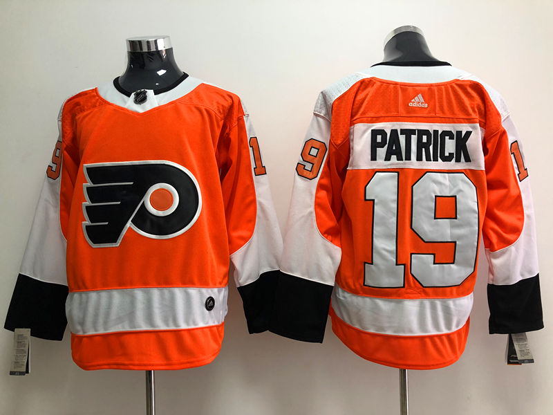 Mens Philadelphia Flyers #19 Nolan Patrick adidas Orange Authentic Jersey