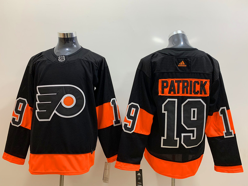 Mens Philadelphia Flyers #19 Nolan Patrick adidas Black Alternate Jersey