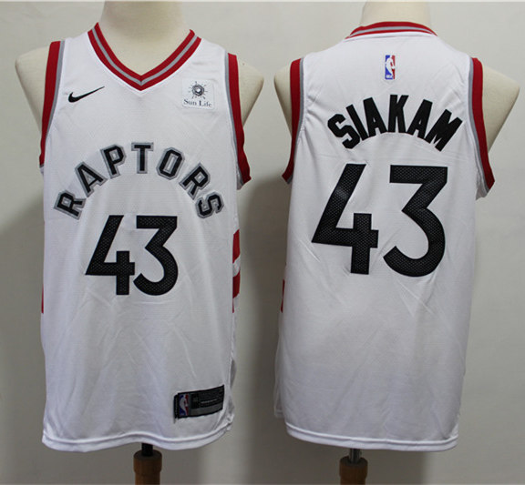 Mens Toronto Raptors #43 Pascal Siakam Nike White Association Editio Basketball Jersey 
