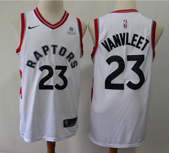 Mens Toronto Raptors #23 Fred VanVleet Nike White Association Editio Basketball Jersey 