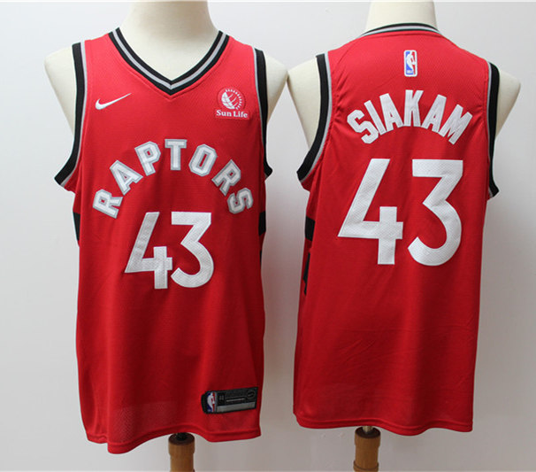 Mens Toronto Raptors #43 Pascal Siakam Nike Red Icon Edition Basketball Jersey 