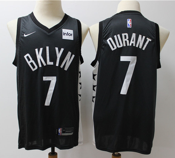 Men's Brooklyn Nets #7 Kevin Durant Nike Charcoal Statement Edition Player Jersey