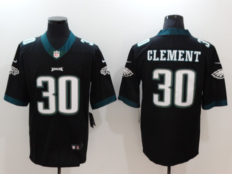 Men's Philadelphia Eagles #30 Corey Clement Nike Black NFL Vapor Limited Jersey 