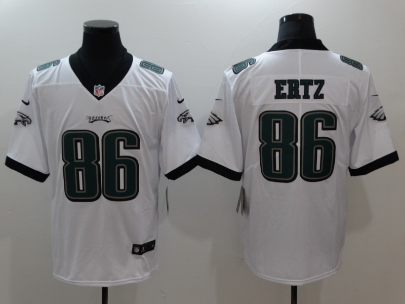 Men's Philadelphia Eagles #86 Zach Ertz Nike White NFL Vapor Limited Jersey