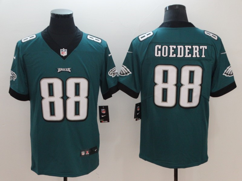 Men's Philadelphia Eagles #88 Dallas Goedert Nike Green NFL Vapor Limited Jersey 