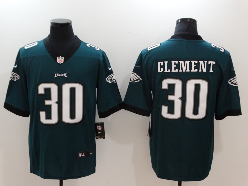 Men's Philadelphia Eagles #30 Corey Clement Nike Green NFL Vapor Limited Jersey 