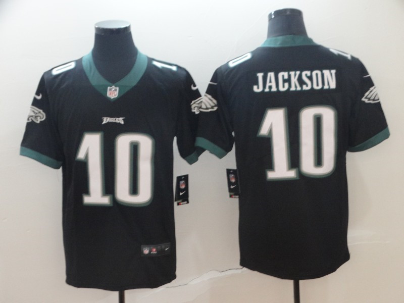 Men's Philadelphia Eagles #10 DeSean Jackson Nike Black NFL Vapor Limited Jersey 