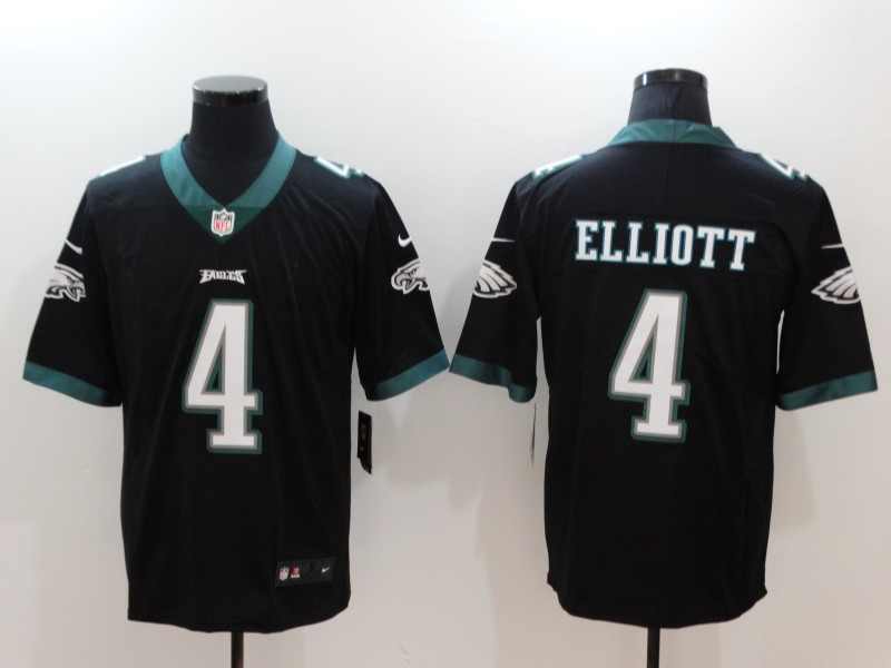 Men's Philadelphia Eagles #4 Jake Elliott Nike Black NFL Vapor Limited Jersey 