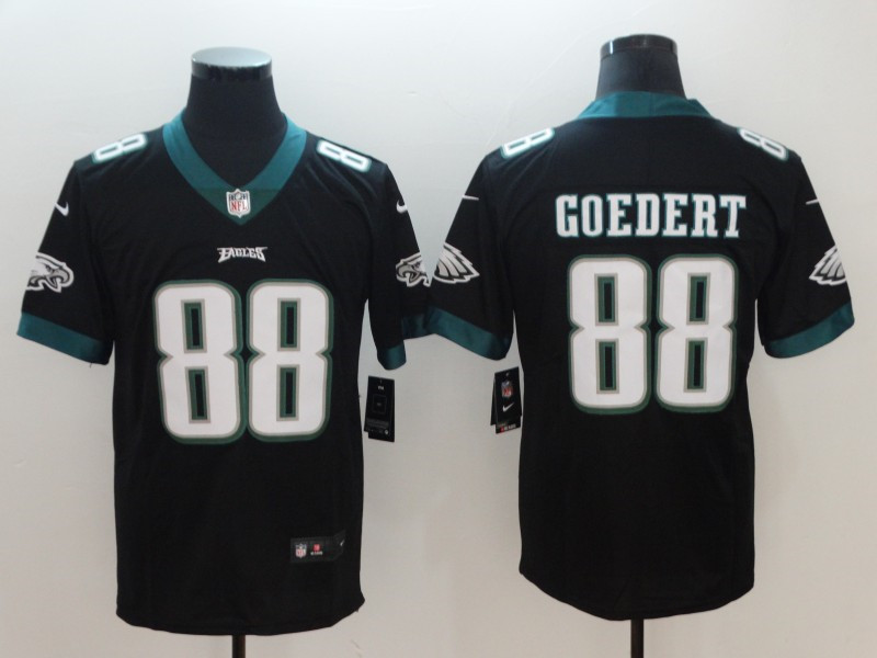 Men's Philadelphia Eagles #88 Dallas Goedert Nike Black NFL Vapor Limited Jersey 