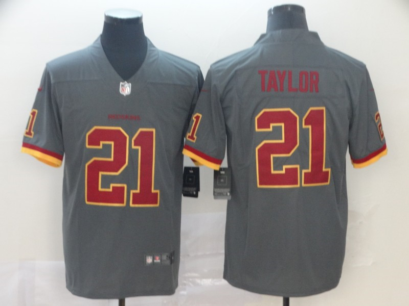 Men's Washington Redskins #21 Sean Taylor Nike Gray Inverted Legend Jersey