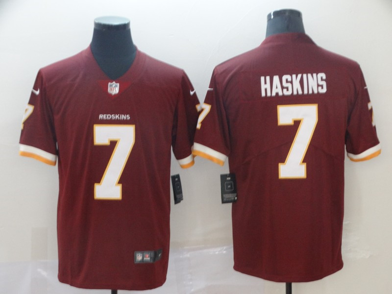 Men's Washington Redskins #7 Dwayne Haskins Nike Burgundy Game Football Jersey