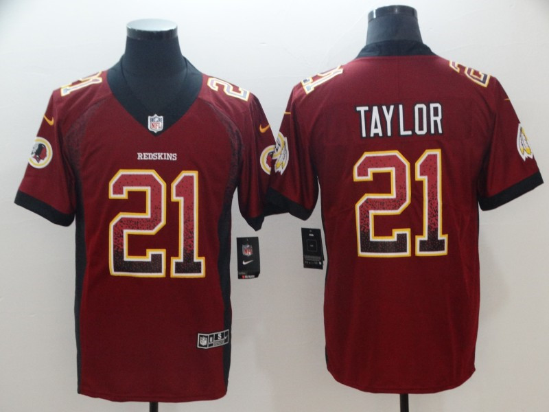 Men's Washington Redskins #21 Sean Taylor Nike Drift Fashion Color Rush Limited Jersey