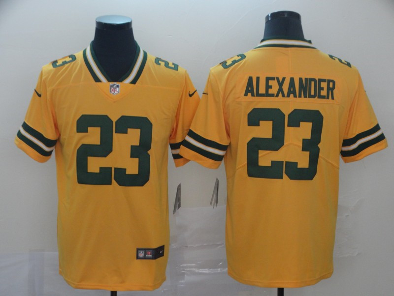 Men's Green Bay Packers #23 Jaire Alexander Nike Gold Inverted Game Jersey