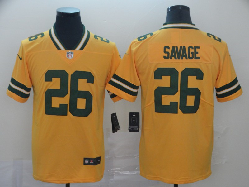 Men's Green Bay Packers #26 Darnell Savage Jr. Nike Gold Inverted Game Jersey