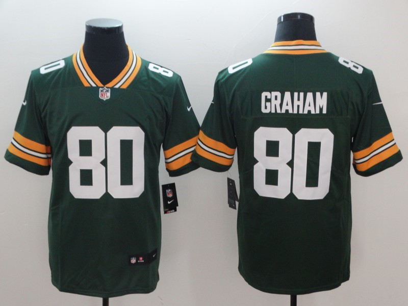 Men's Green Bay Packers #80 Jimmy Graham Nike Green Vapor Untouchable Limited Jersey