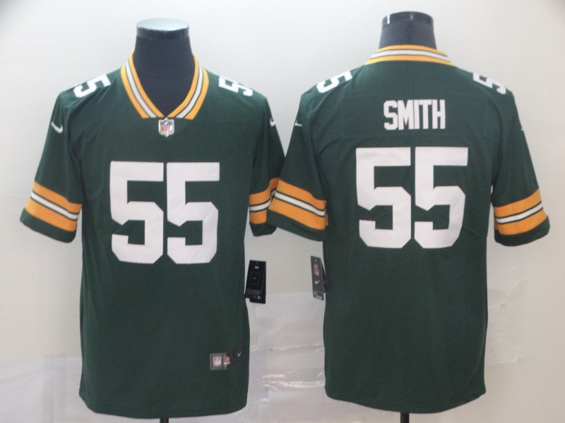 Men's Green Bay Packers #55 Za'Darius Smith Nike Green Game Football Jersey