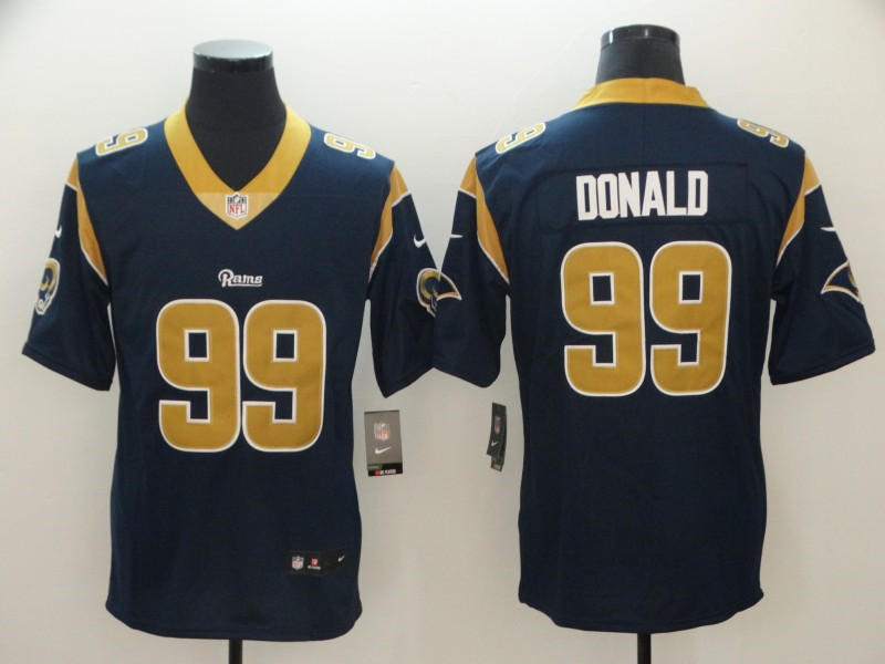 Men's Los Angeles Rams #99 Aaron Donald Nike Navy  Limited Jersey 