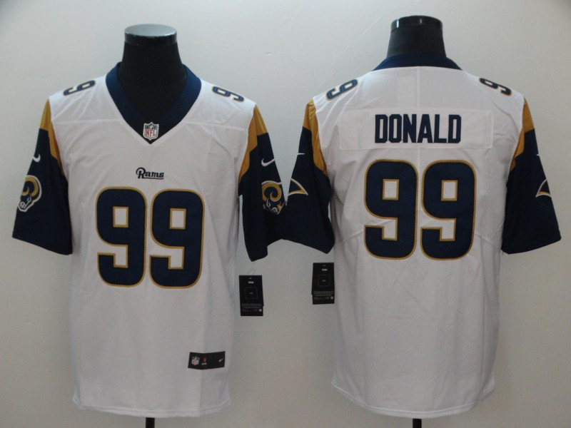 Men's Los Angeles Rams #99 Aaron Donald Nike White Limited Jersey 