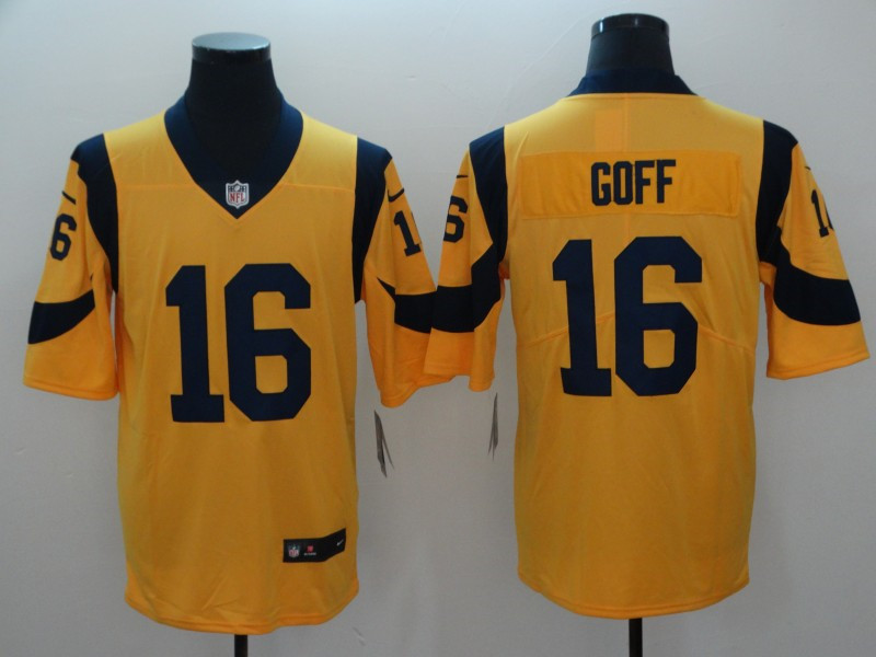 Men's Los Angeles Rams #16 Jared Goff Nike Color Rush Limited Jersey