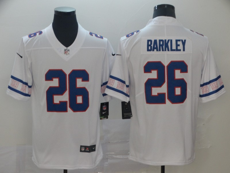 Men's New York Giants #26 Saquon Barkley Nike NFL team logo cool edition jerseys