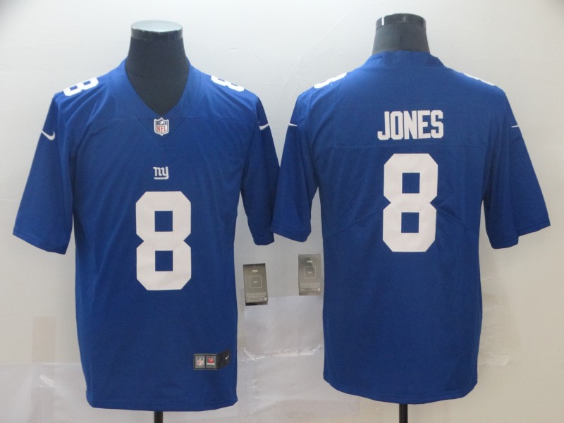 Men's New York Giants #8 Daniel Jones Nike Royal Team Color Vapor Untouchable Limited Jersey