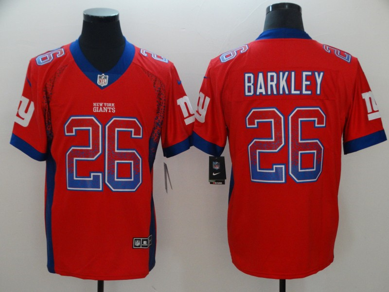 Men's New York Giants #26 Saquon Barkley Nike Drift Fashion Color Rush Limited Jersey