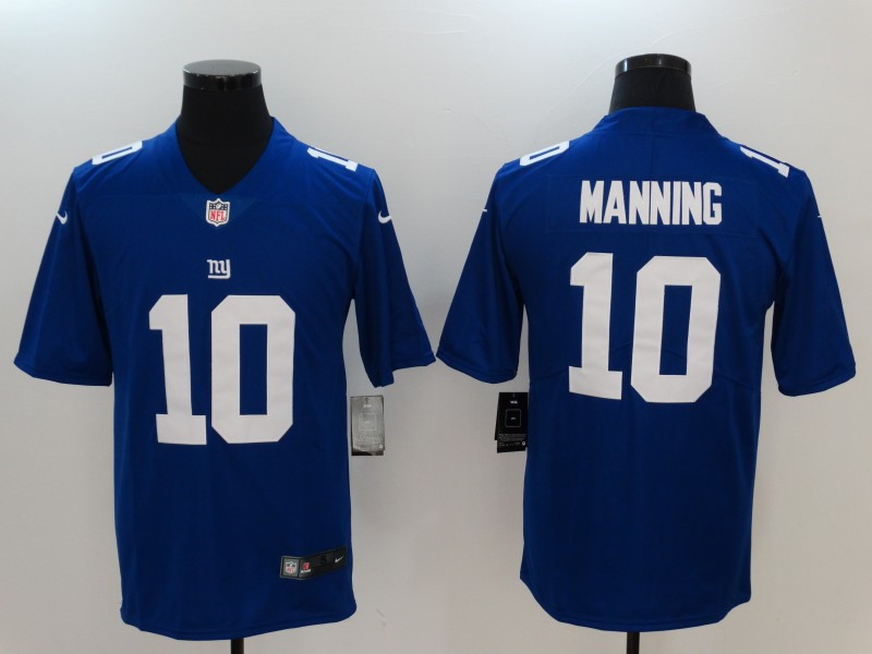 Men's New York Giants Retired Player #10 Eli Manning Nike Royal Team Color Vapor Untouchable Limited Jersey