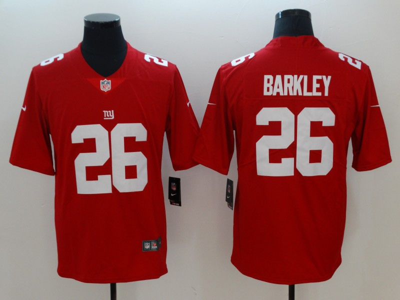 Men's New York Giants #26 Saquon Barkley Nike Red Vapor Untouchable Football Jersey
