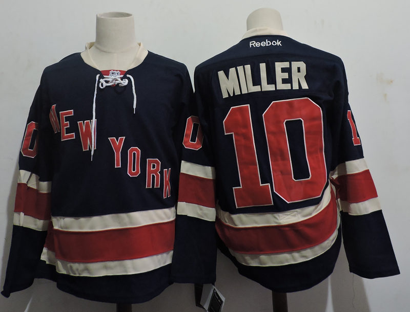 Mens New York Rangers #10 JT. Miller Reebok Navy Jersey