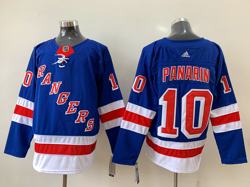 Mens New York Rangers #10 Artemi Panarin Adidas Home Royal Blue Jersey