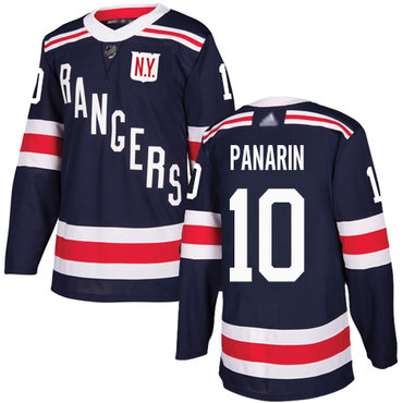 Mens New York Rangers #10 Artemi Panarin Navy Blue Adidas 2018 Winter Classic NHL Jersey