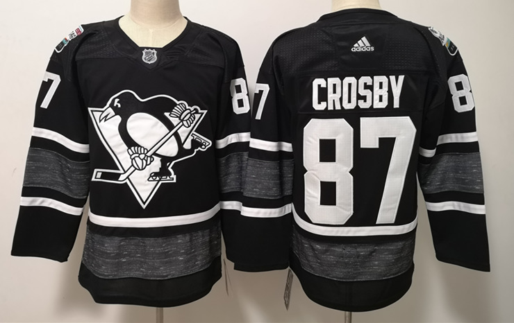 Mens Pittsburgh Penguins #87 Sidney Crosby adidas Black 2019 NHL All-Star Game Jersey