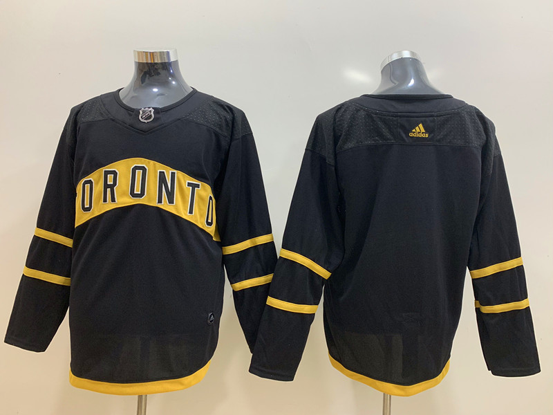 Mens Toronto Maple Leafs Blank adidas Black City Edtion Jersey