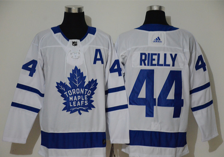 Mens Toronto Maple Leafs #44 Morgan Rielly adidas Away White Player Jersey